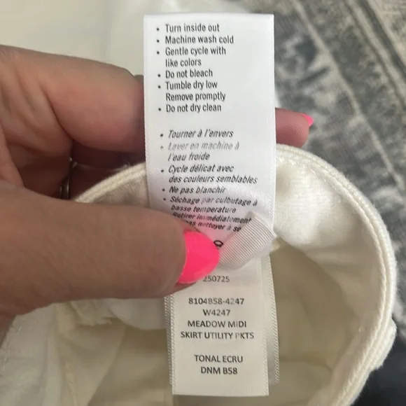 Paige Meadow Midi Skirt Utility Pockets - Picture 5 of 8